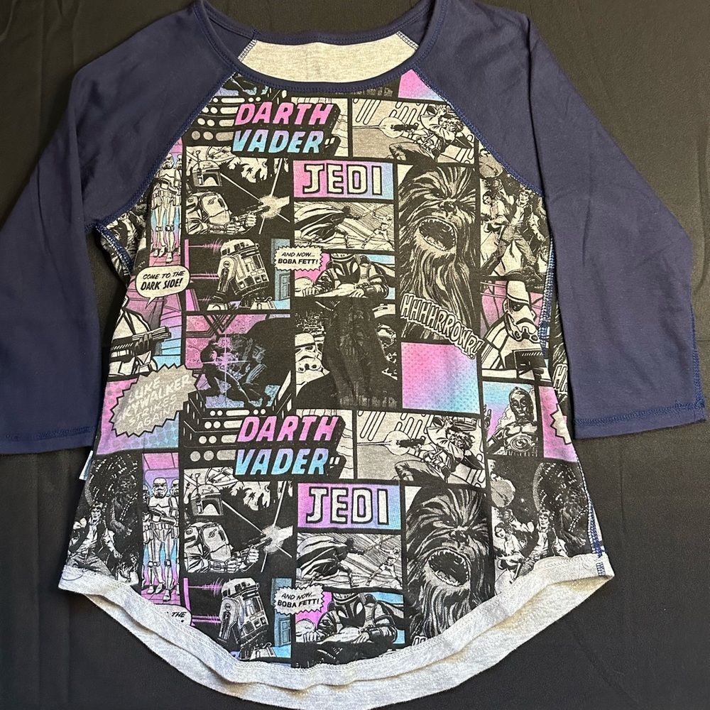 Star Wars Comic Reversible Baseball Tee - Picture 2 of 4